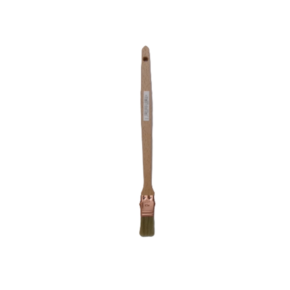 Brosse 5* coudée sur plat épaisse n°25 pour peinture phases solvantées manche bois - ROULOR - 486825