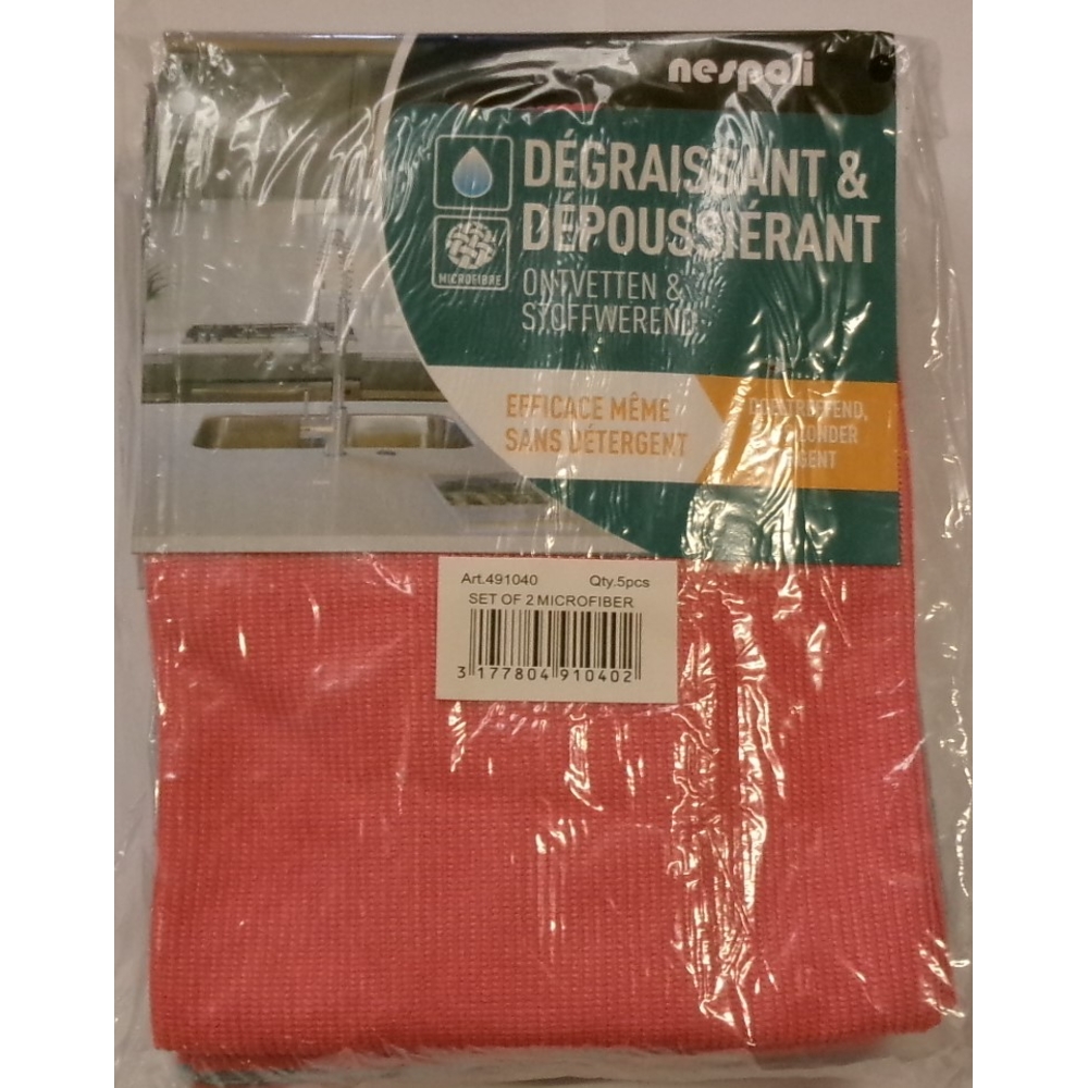 2 lavettes micro - NESPOLI - 491040