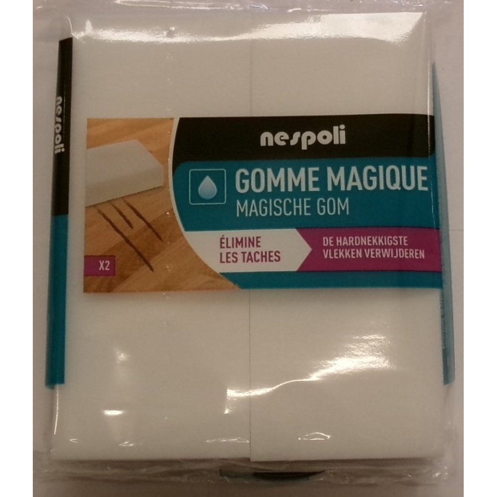 2 Eponges en mousse polyurethane 13 x 5.5 x 3cm - NESPOLI - 491099
