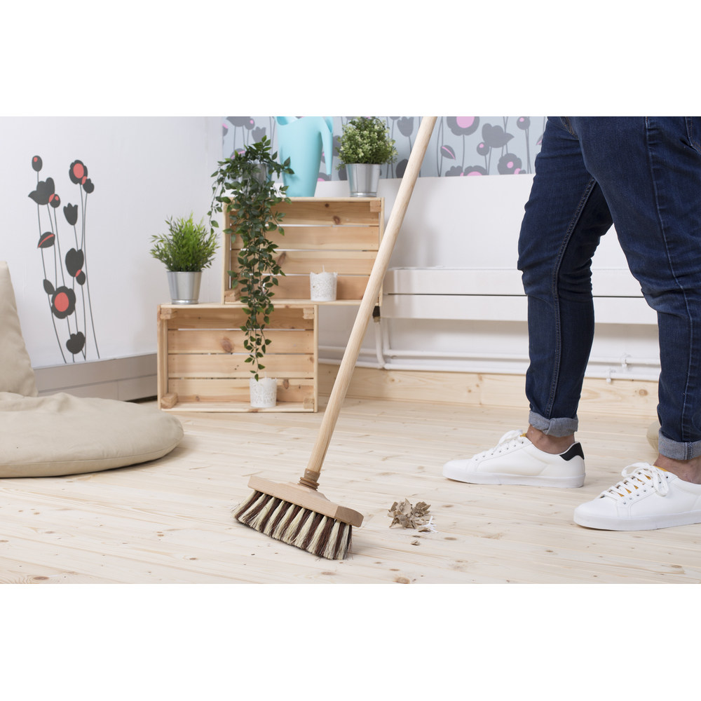 Balai droit extérieur 32,5 cm semelle en bois FSC - NESPOLI - 491167