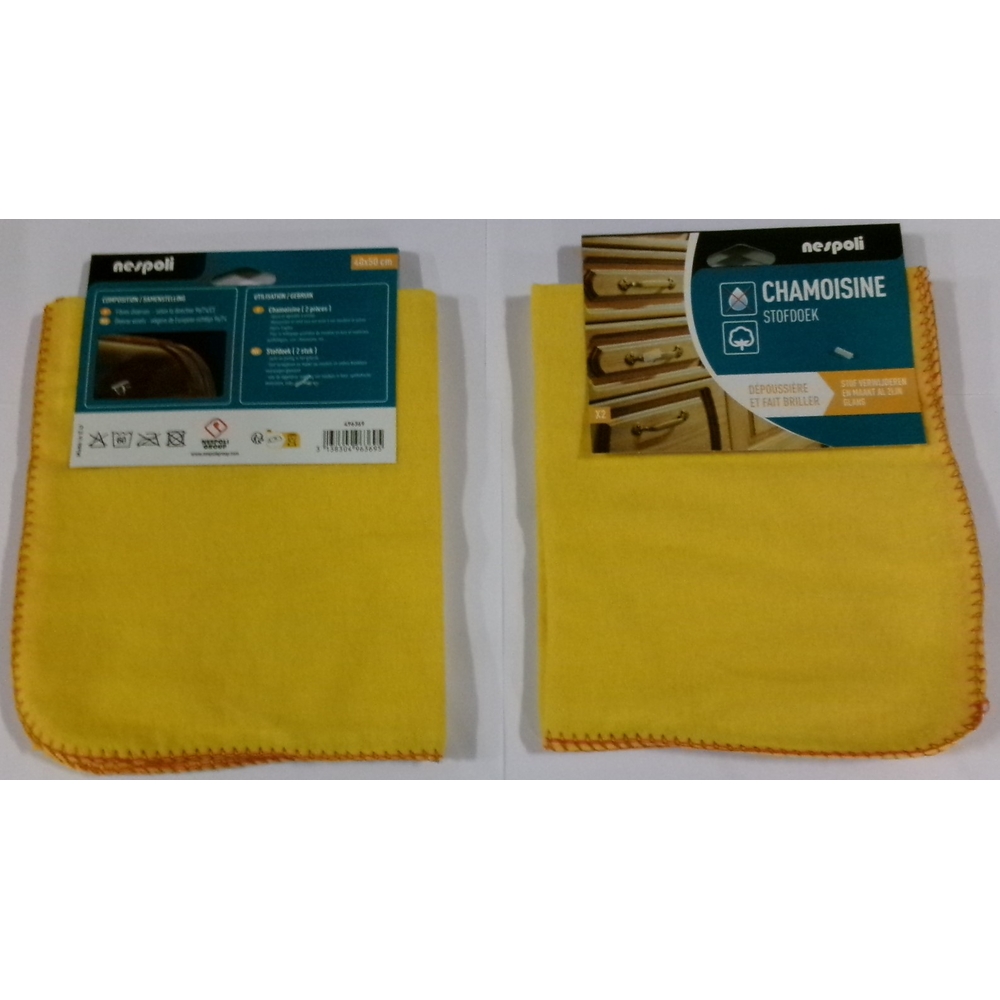 2 chamoisines coton 40x50 - NESPOLI - 496369