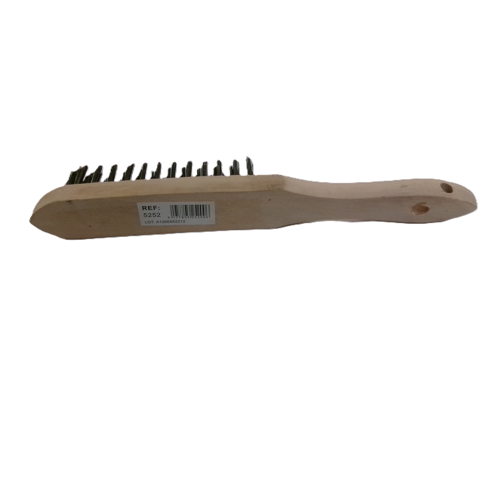 Brosse métallique à manche 4 rangs - NESPOLI - 5252