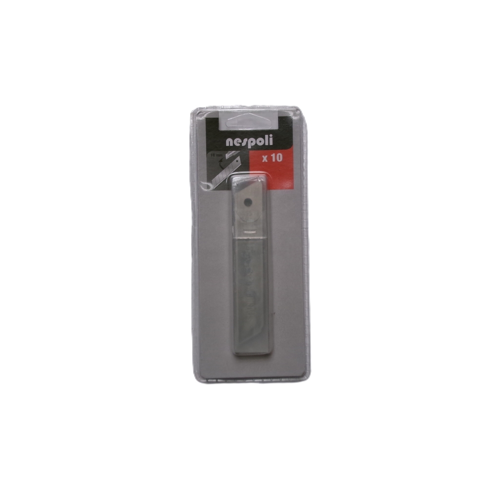 10 lames de cutter 18 mm - NESPOLI - 5476