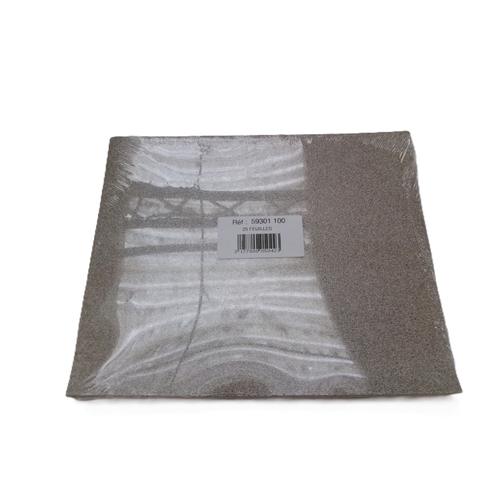 Feuille papier abrasif corindon grain 100 - NESPOLI - 59301100