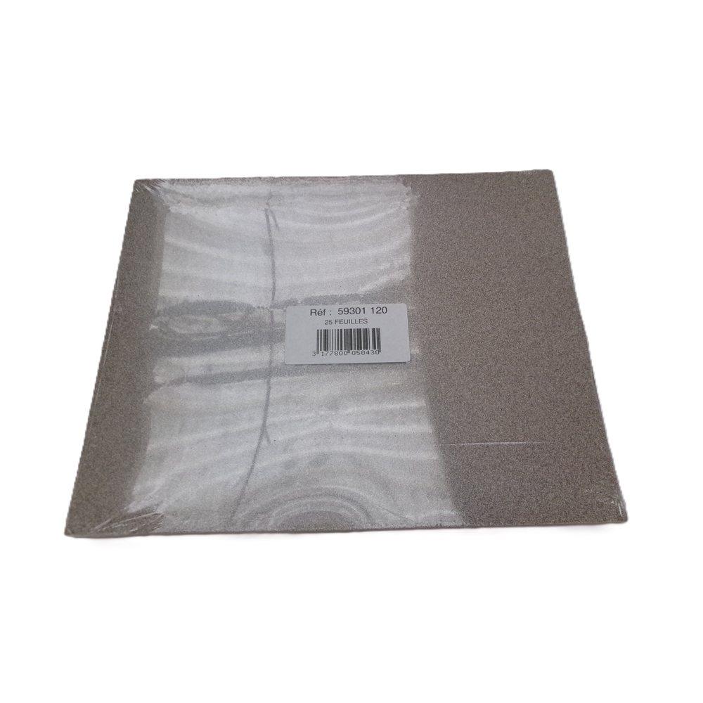 Feuille papier abrasif corindon grain 120 - NESPOLI - 59301120
