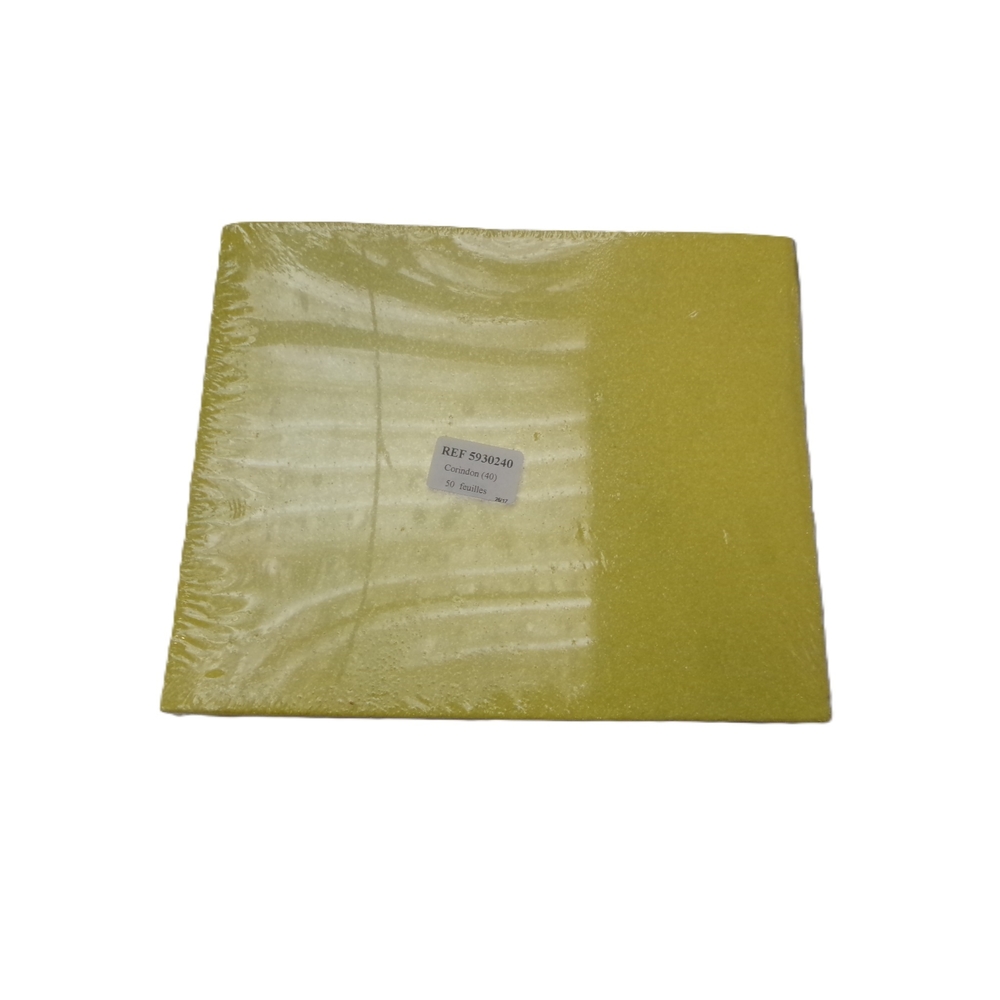 Feuille papier abrasif corindon PRO grain 40 - NESPOLI - 59302 40