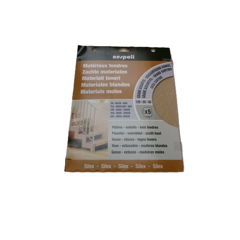 Pochette assortiment de 5 feuilles papier silex - NESPOLI - 749100