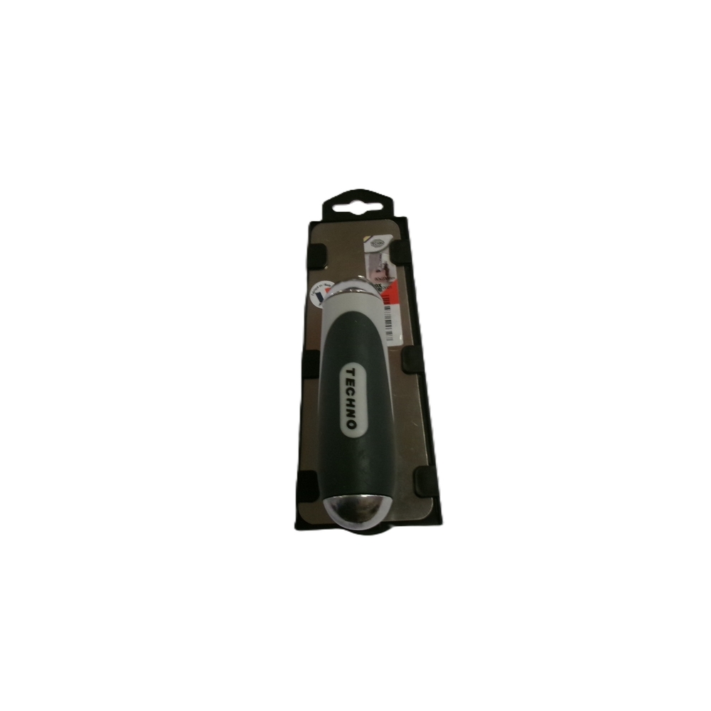 Platoir décor trapèze 8x20 cm inox manche bi-matière - TECHNO - T110601