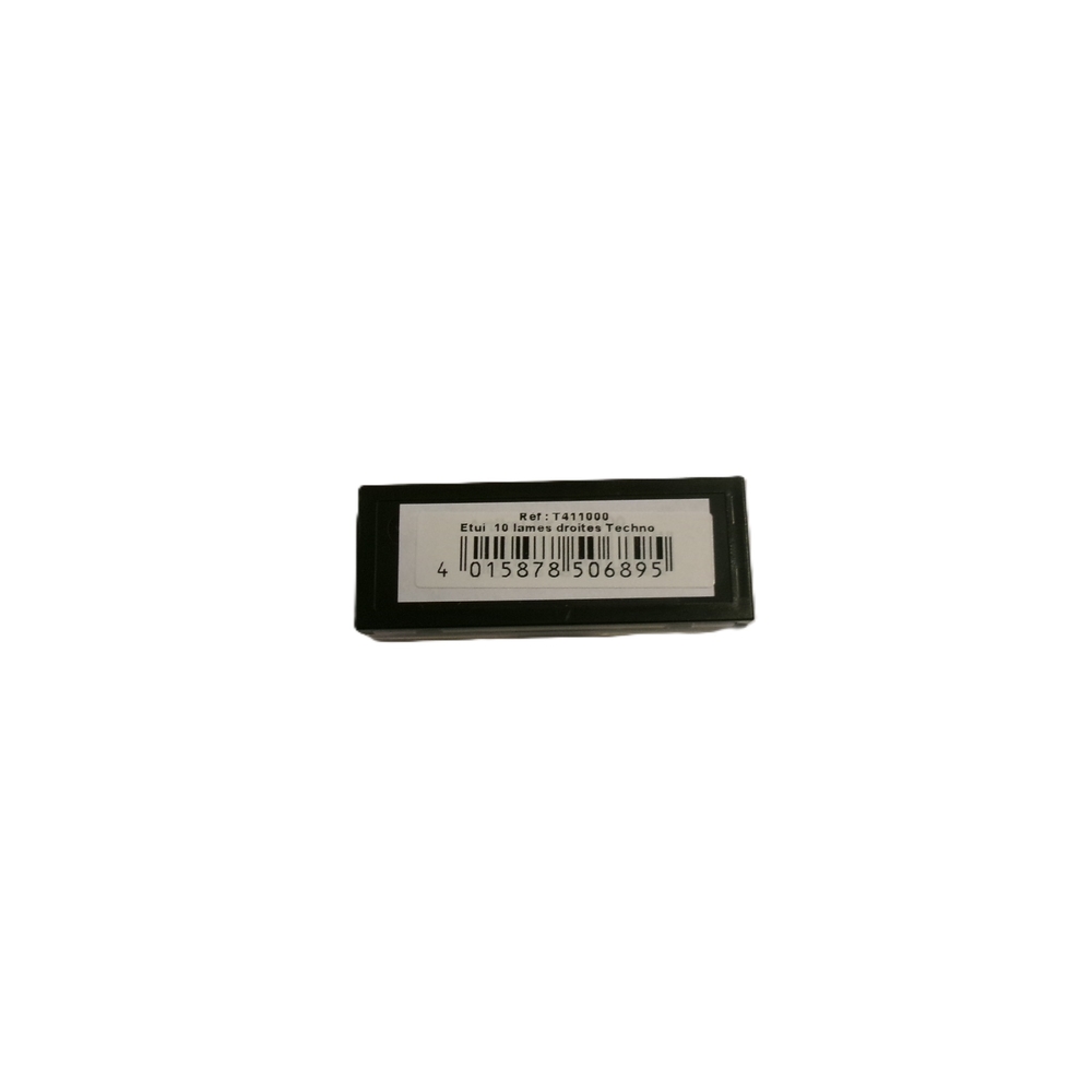 Étui de 10 lames droites - TECHNO - T411000