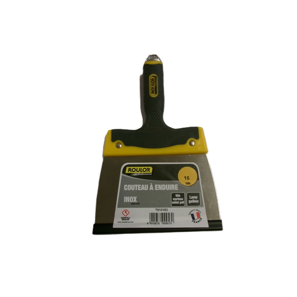 Couteau à enduire tri-marière inox 16 cm - ROULOR - T910183