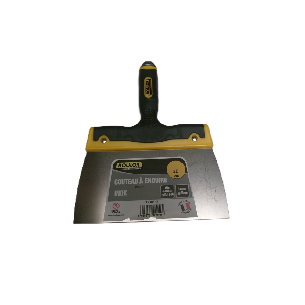 Couteau à enduire tri-marière inox 20 cm - ROULOR - T910185