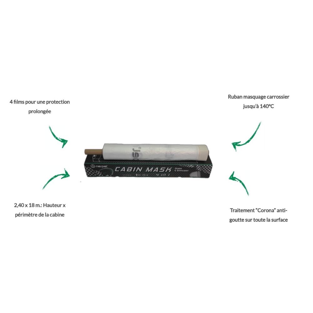 MASQUAGE POUR CABINE DE PEINTURE 4 EN 1 NERPEL - 0002974