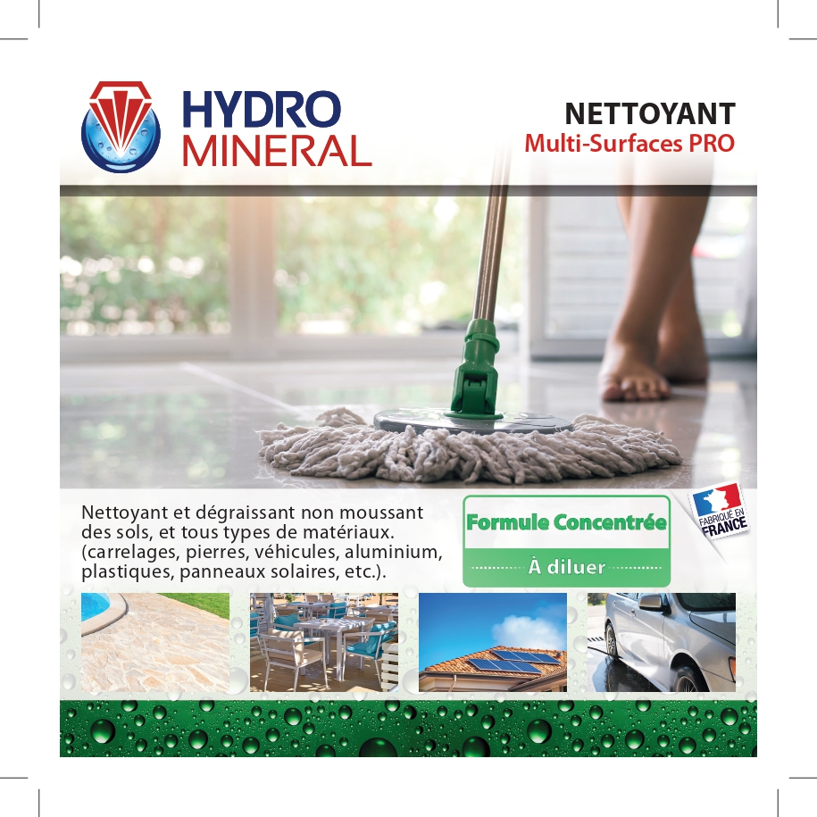 Bidon nettoyant Multi-surfaces  PRO 5 L HYDRO MINERAL - NMS5