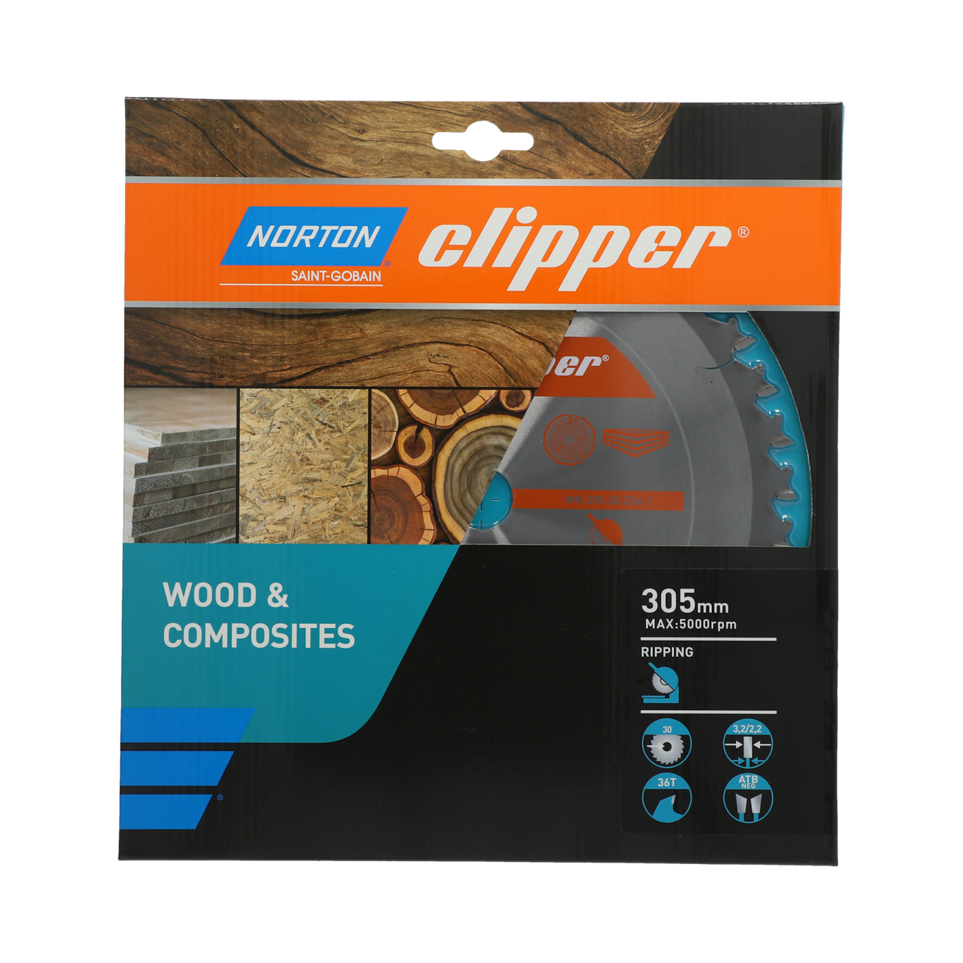 Lame carbure débit 305x3.2/2.2x30 z36 NORTON CLIPPER - 70184608072