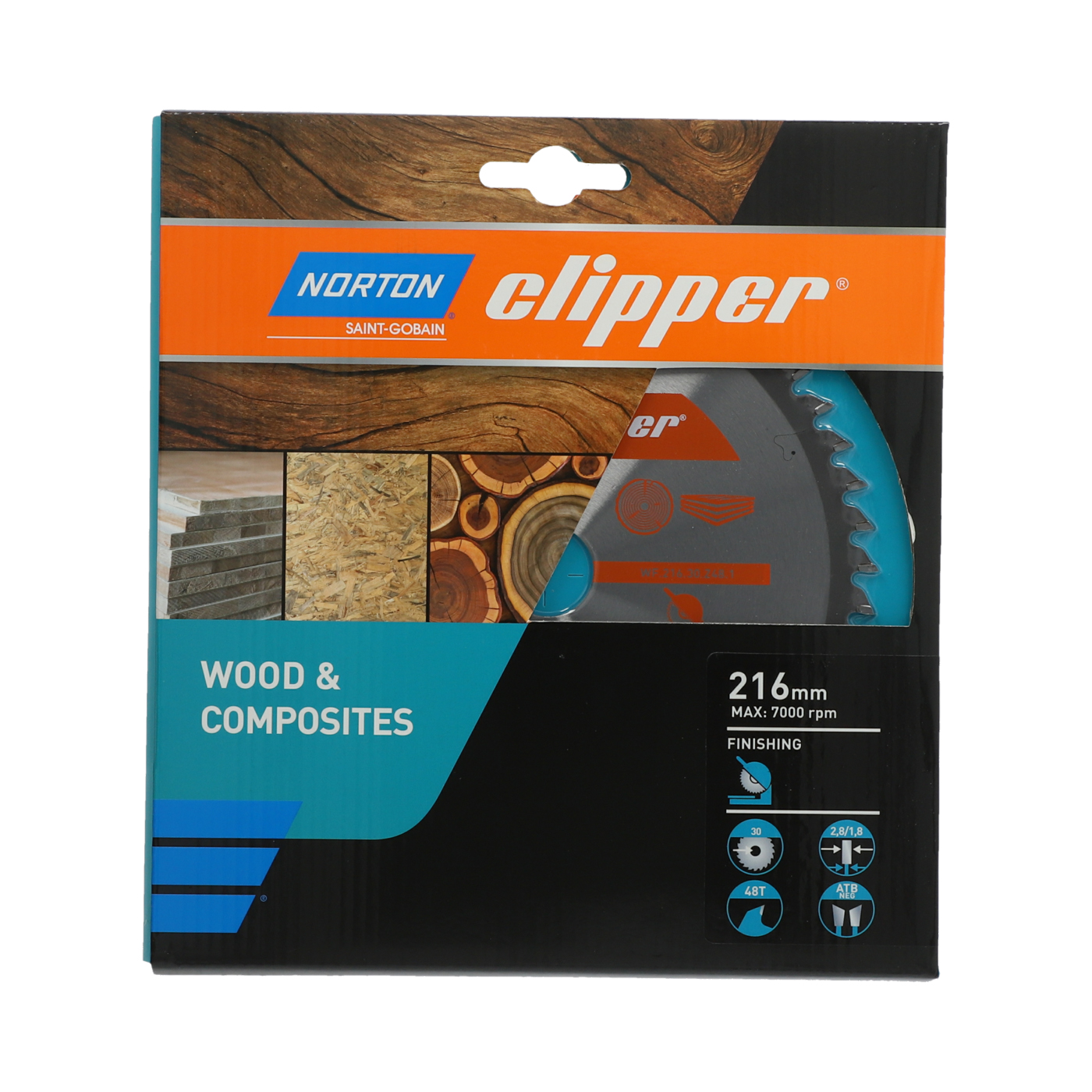 Lame carbure finition 216x2.8/1.8x30 z48 NORTON CLIPPER - 70184608099
