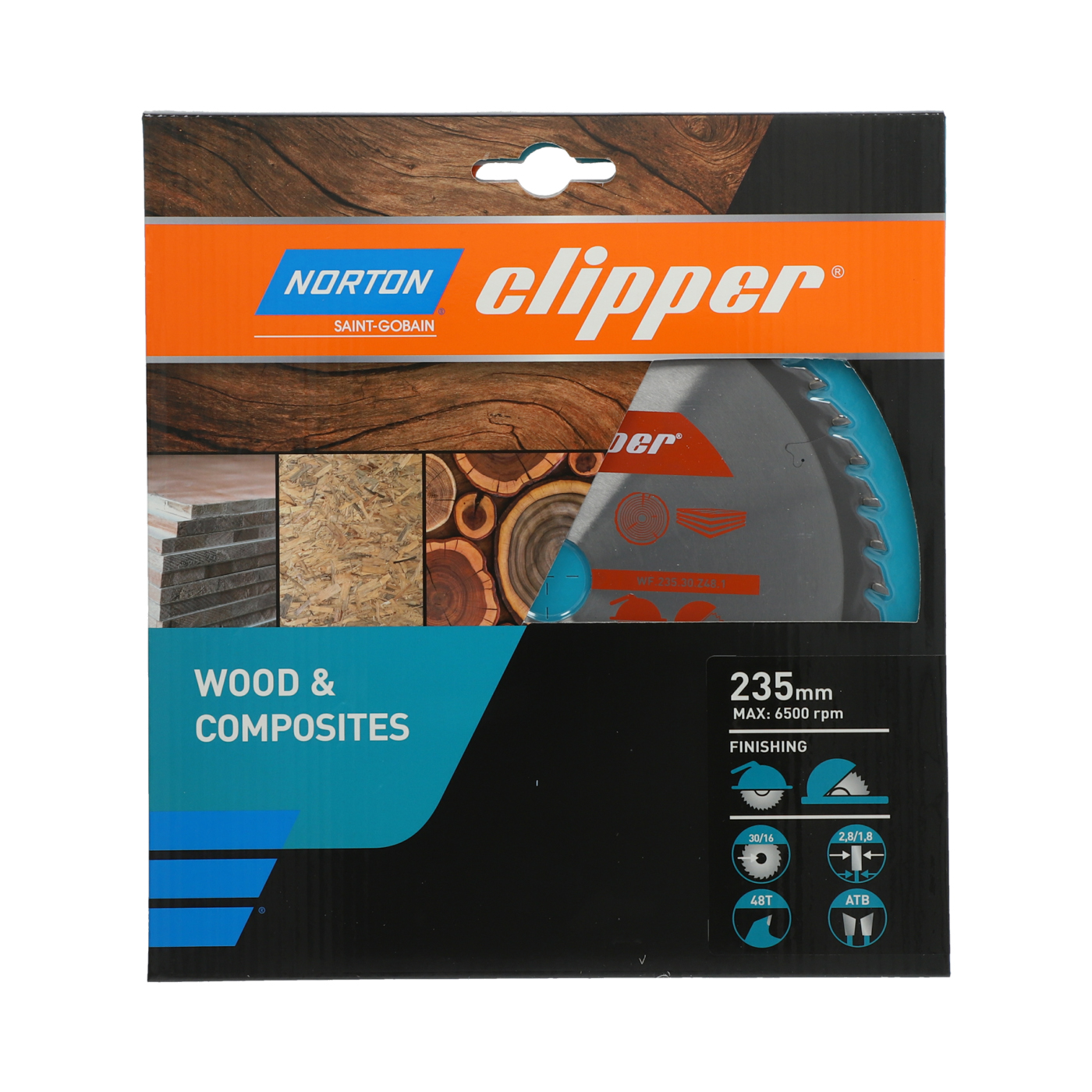 Lame carbure finition 235x2.8/1.8x30 z48 NORTON CLIPPER - 70184608105