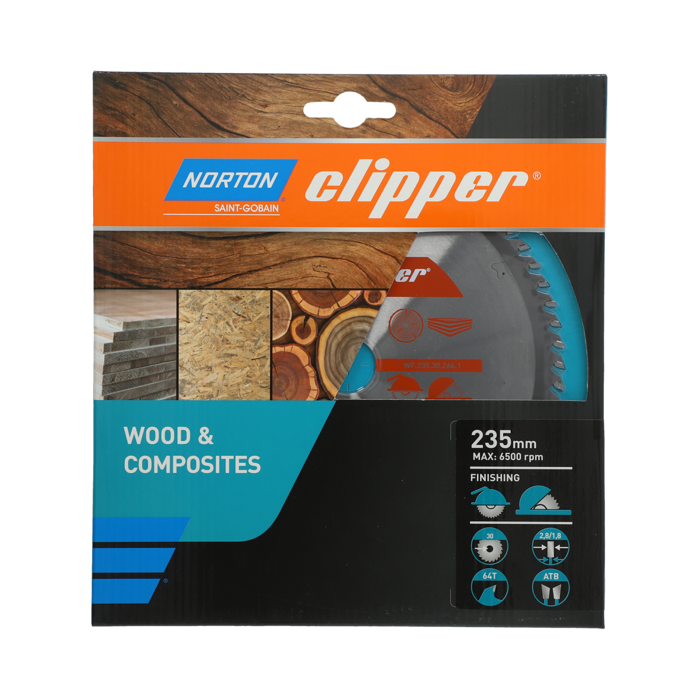 Lame carbure finition 235x2.8/1.8x30 z64 NORTON CLIPPER - 70184608106