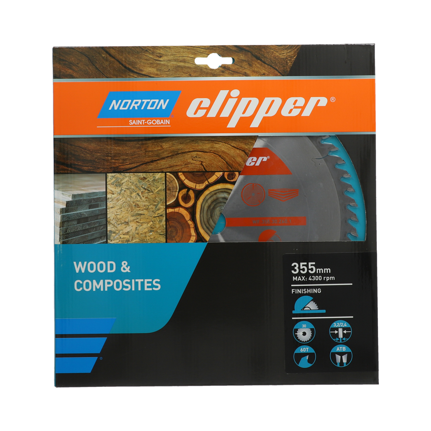 Lame carbure finition 355x3.2/2.4x30 z60 NORTON CLIPPER - 70184608126
