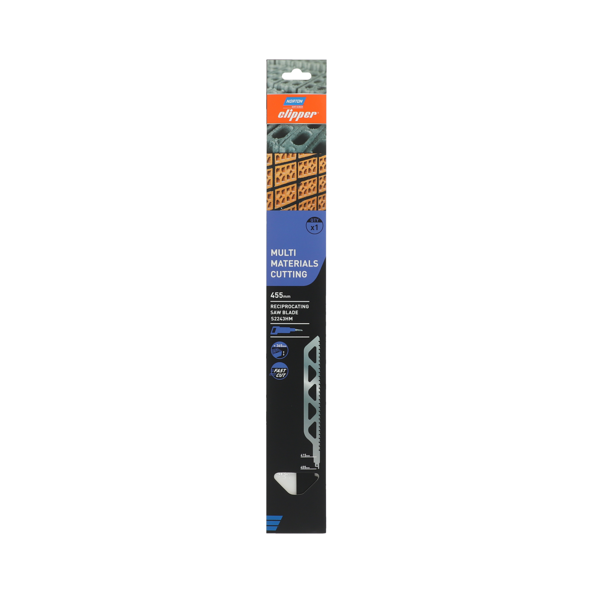 Recip blade tct 455 s2243hm NORTON CLIPPER - 70184608356