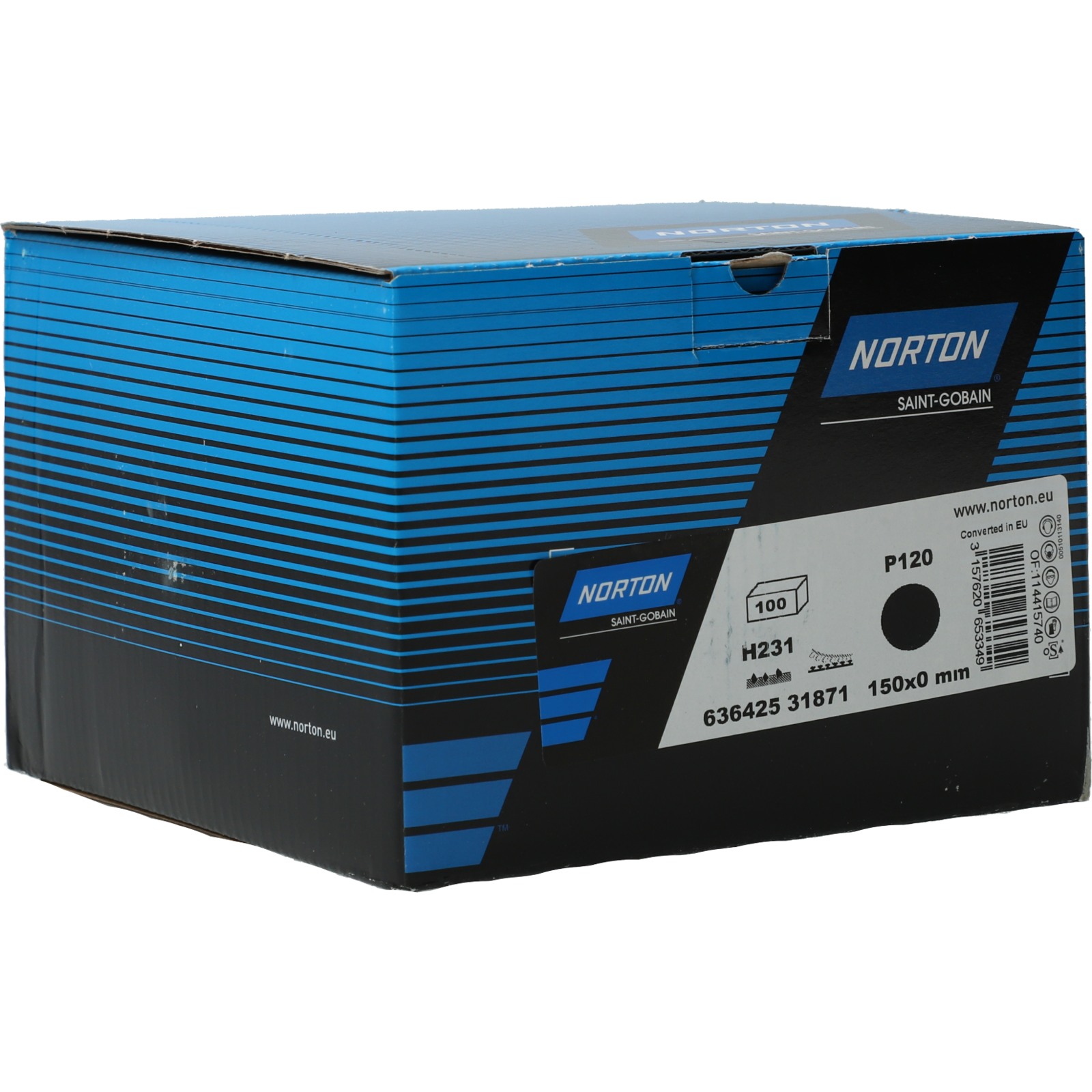 Disque auto-agrippant 150 mm grain 120 Norton H231 NORTON - 63642531871