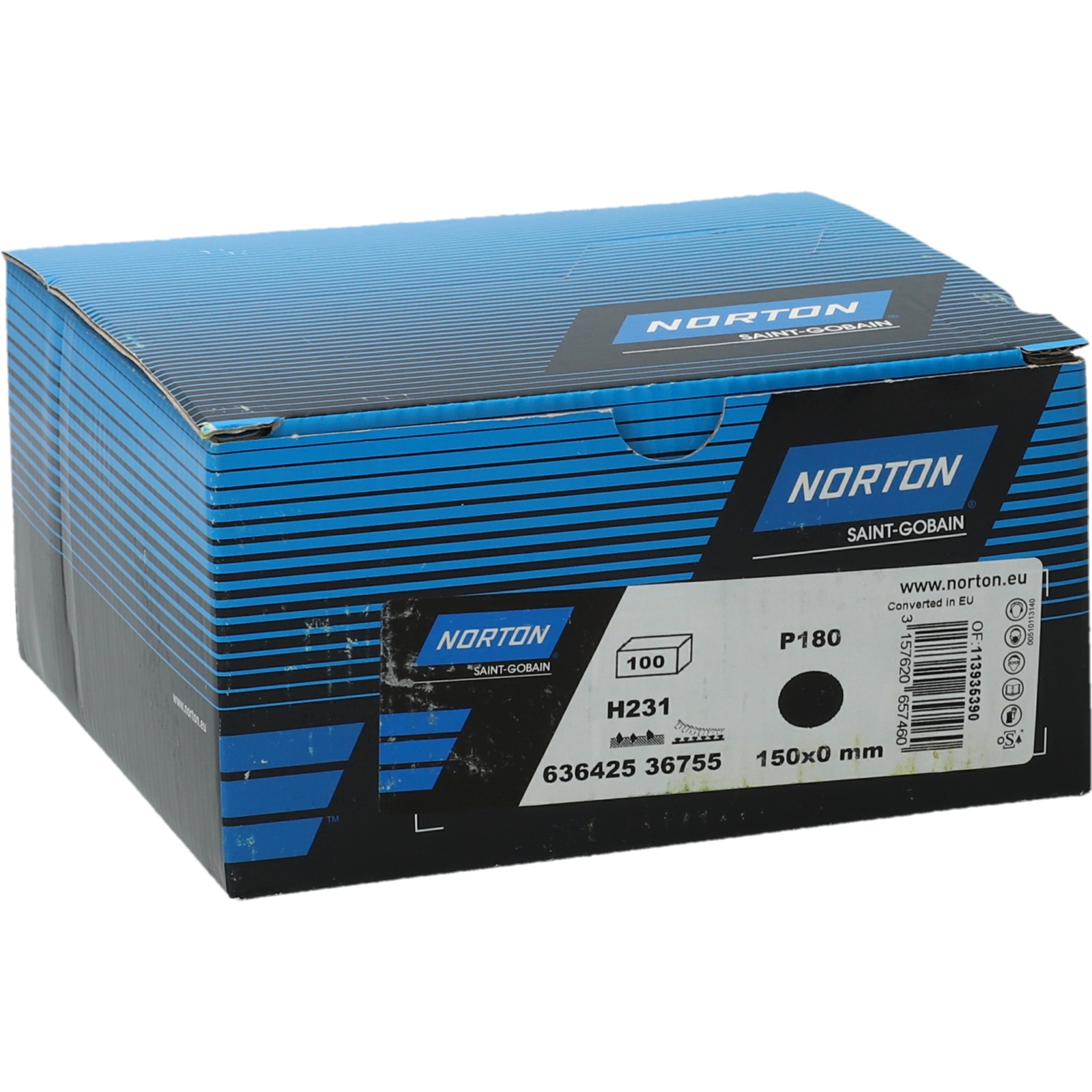 Disque auto-agrippant 150 mm grain 180 Norton 63642536755
