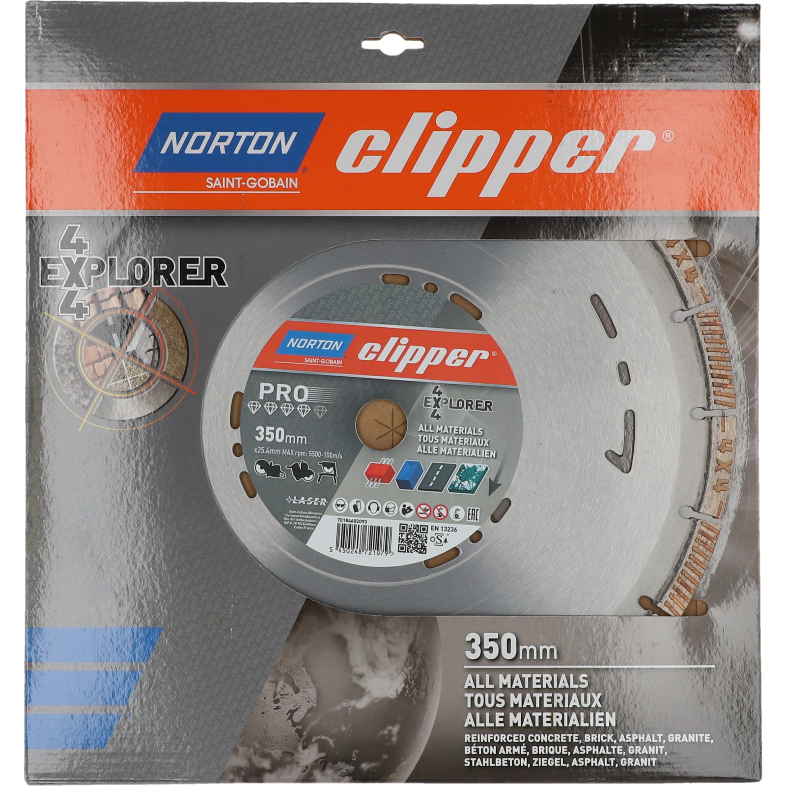 Disques diamant Clipper-PRO 4X4 EXPLORER-350-12x3.2 NORTON - 70184602093