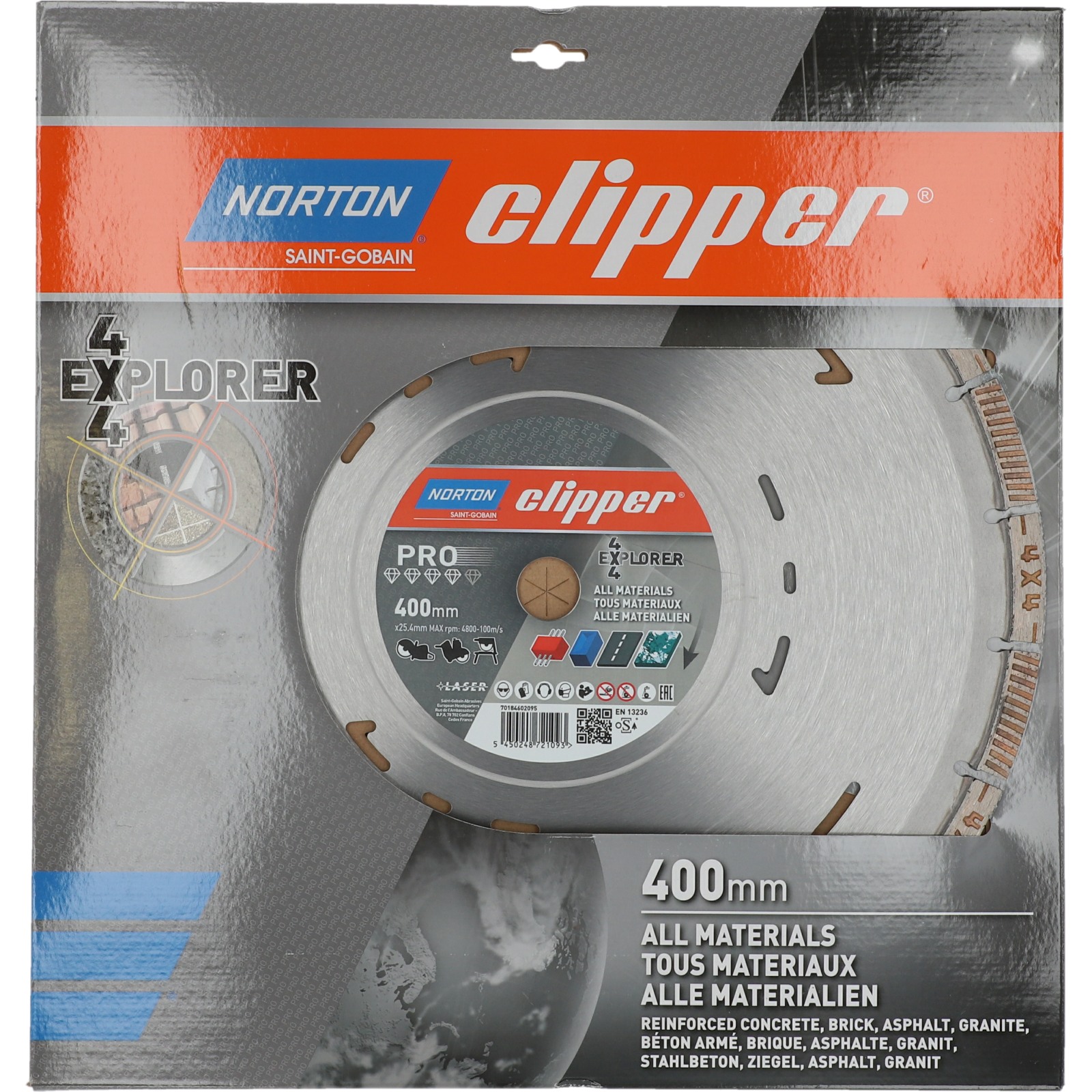 Disque diamant Clipper-PRO 4X4 EXPLORER-400-12x3.2 NORTON - 70184602095