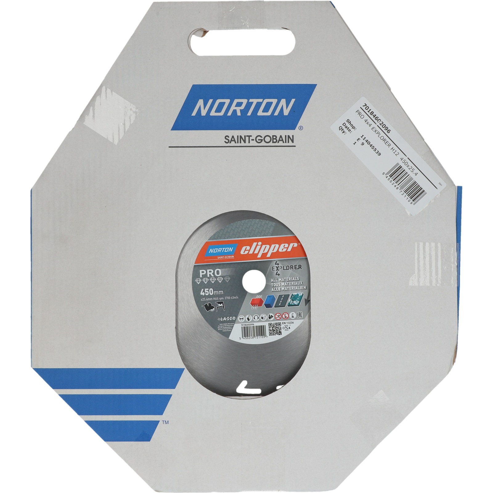 Disques diamant Clipper-PRO 4X4 EXPLORER-450-12x3.2 NORTON - 70184602096