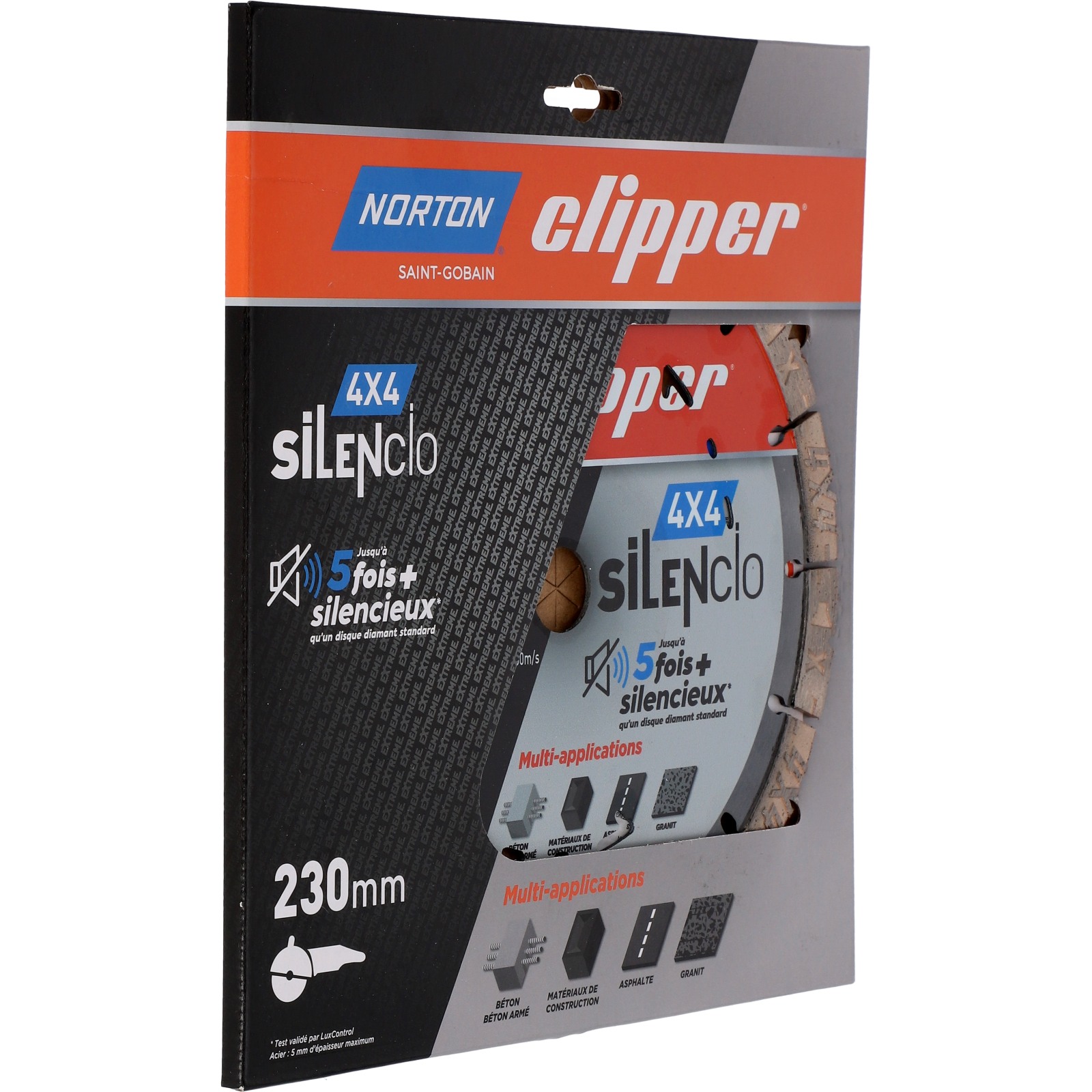 Disque diamant NORTON EXTREME 4X4 SILENCIO 230x22,23 - 70184609639