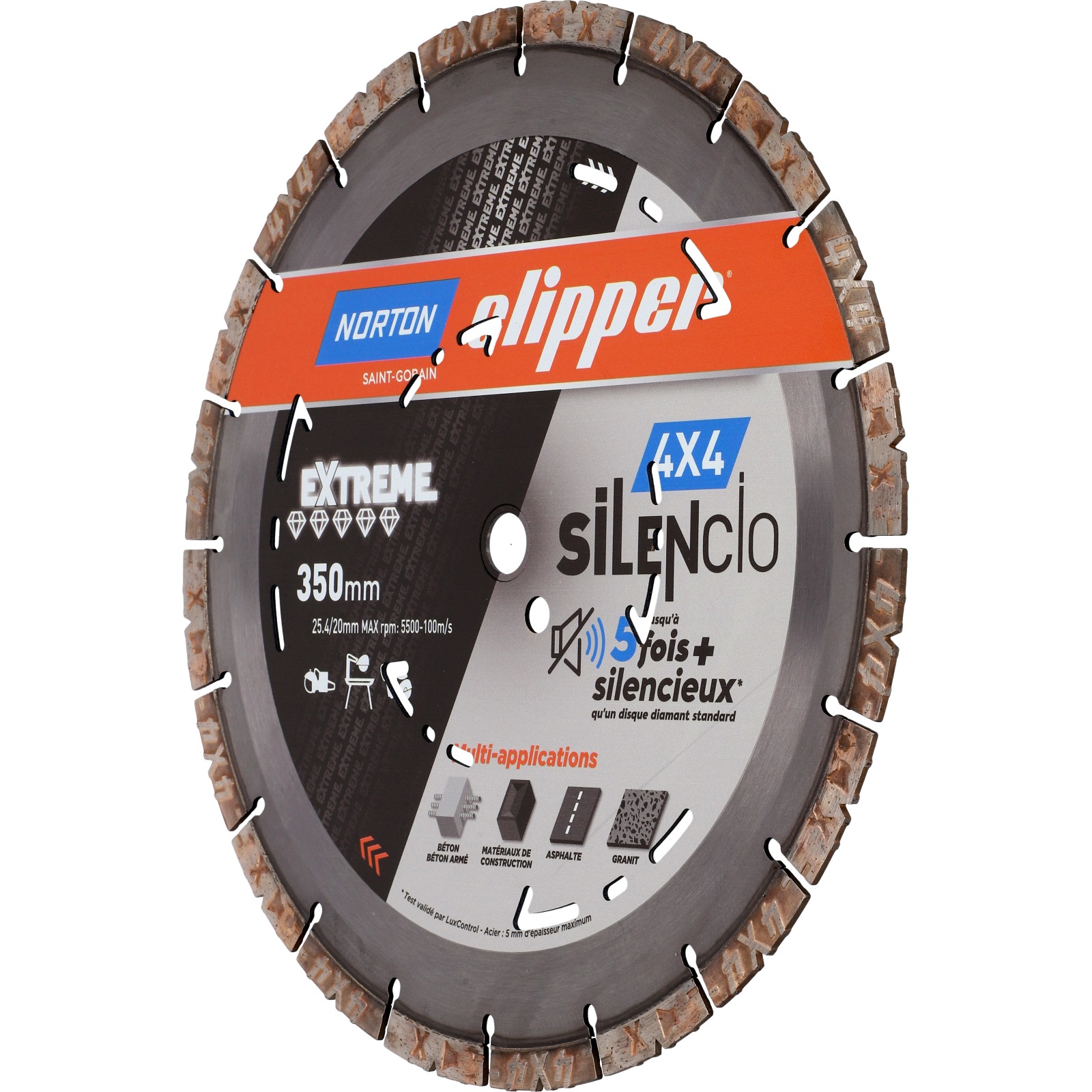 Disque diamant Norton EXTREME 4X4 SILENCIO 350x25.4/20 - 70184609645
