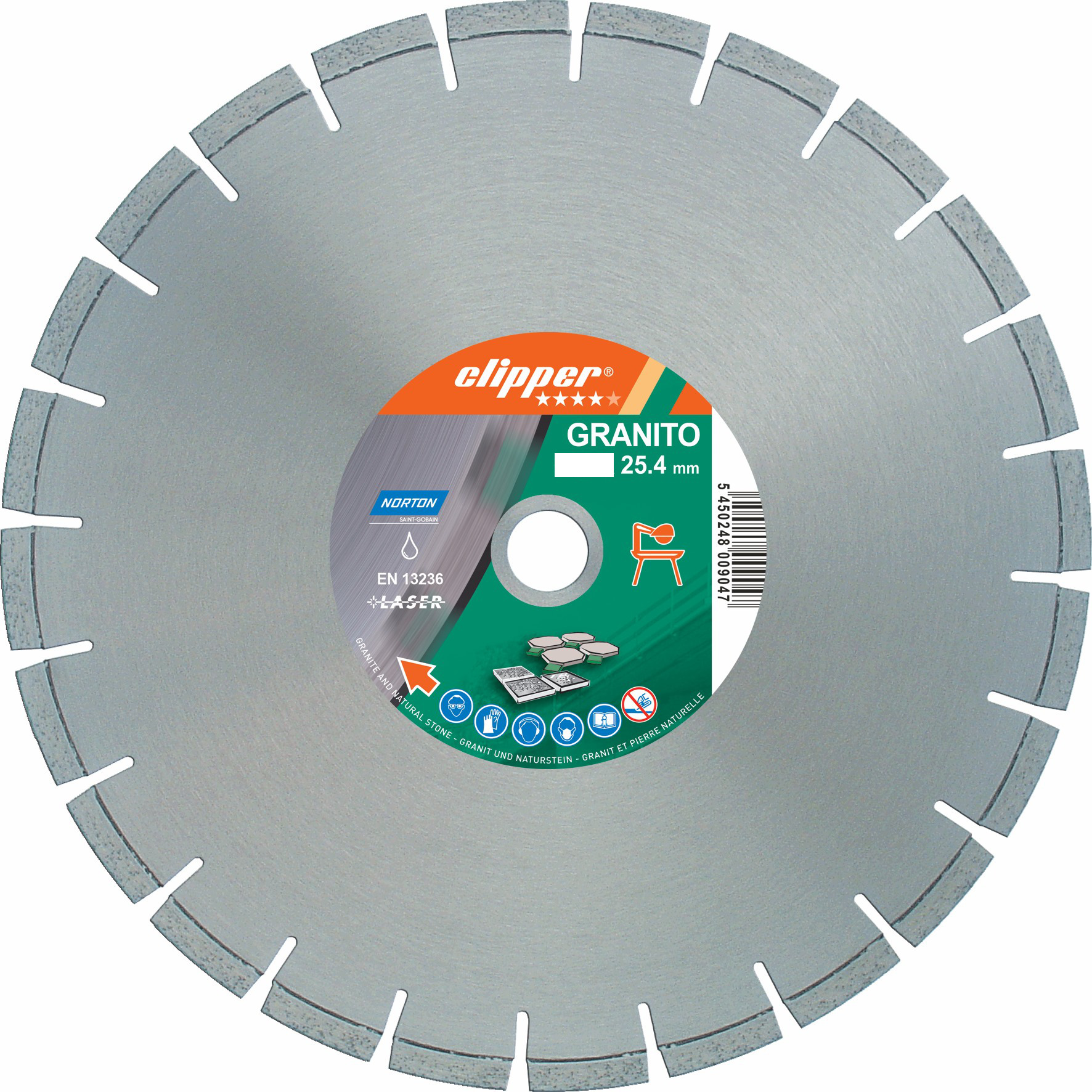 Disque diamant NORTON Granito Ø 300 mm Alésage 25.4 - 70184610384