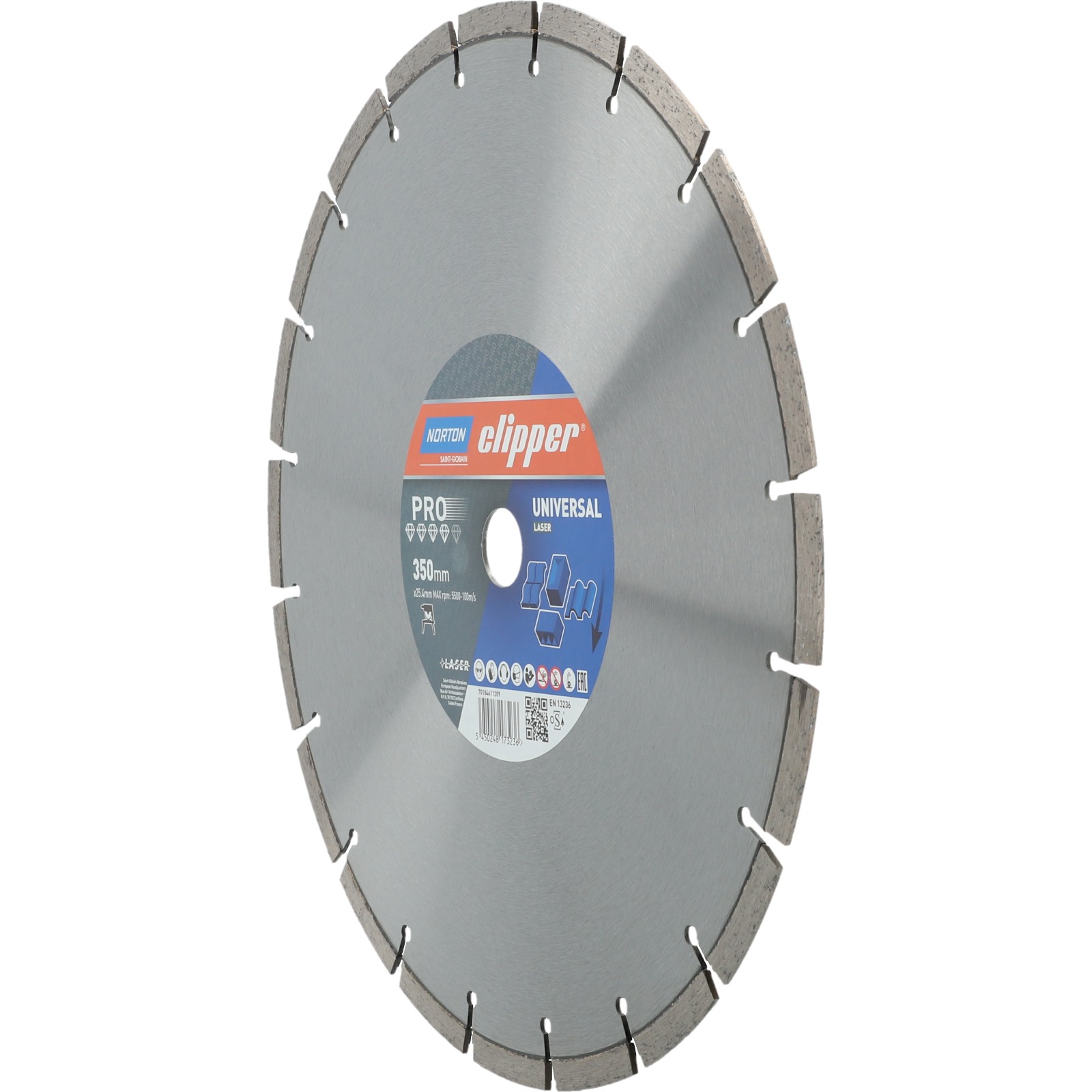 Disque diamant NORTON ALFA Ø 350 mm Alésage 25.4 mm - 70184611209