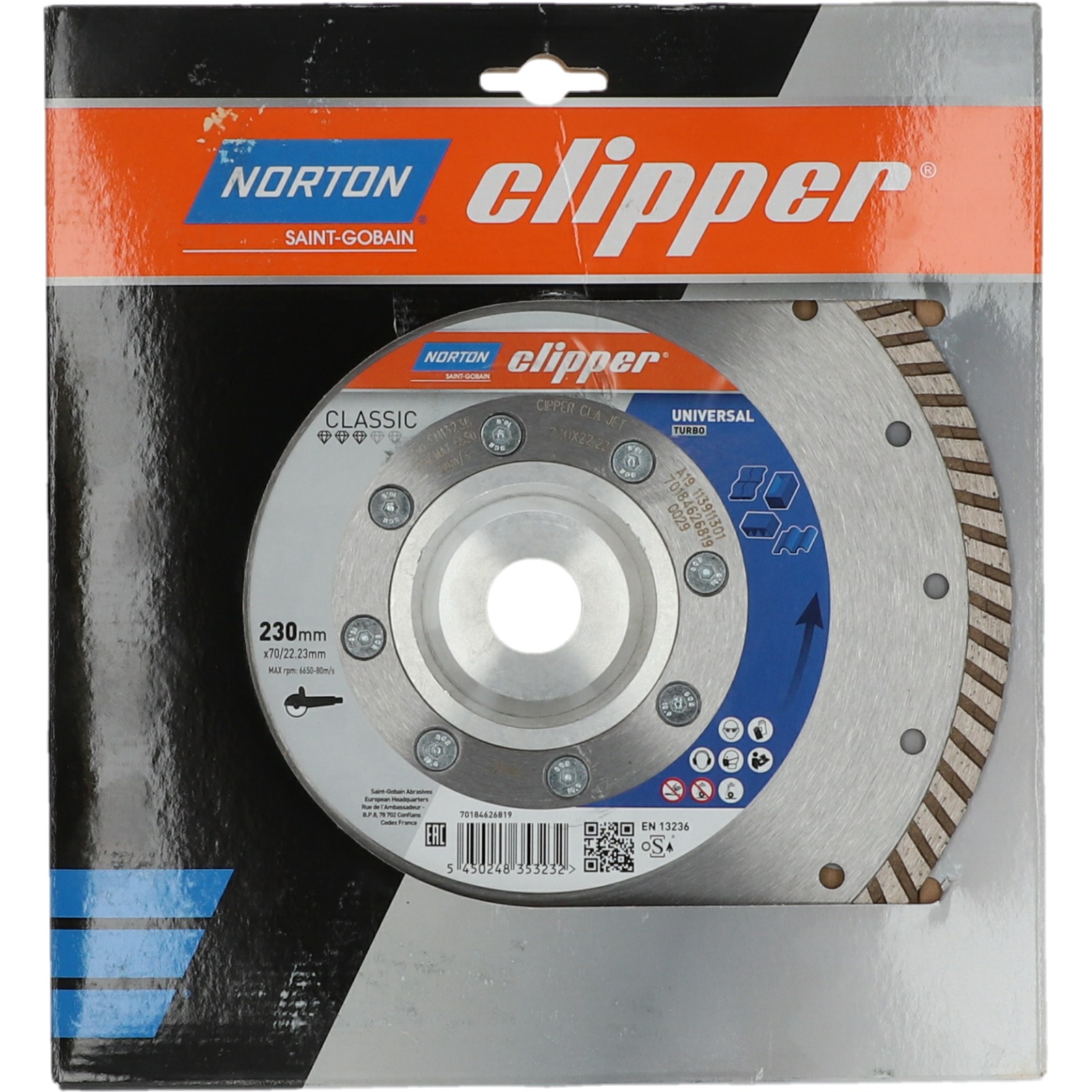 Disque diamant NORTON Classic Jet Diam. 230 mm - 70184626819