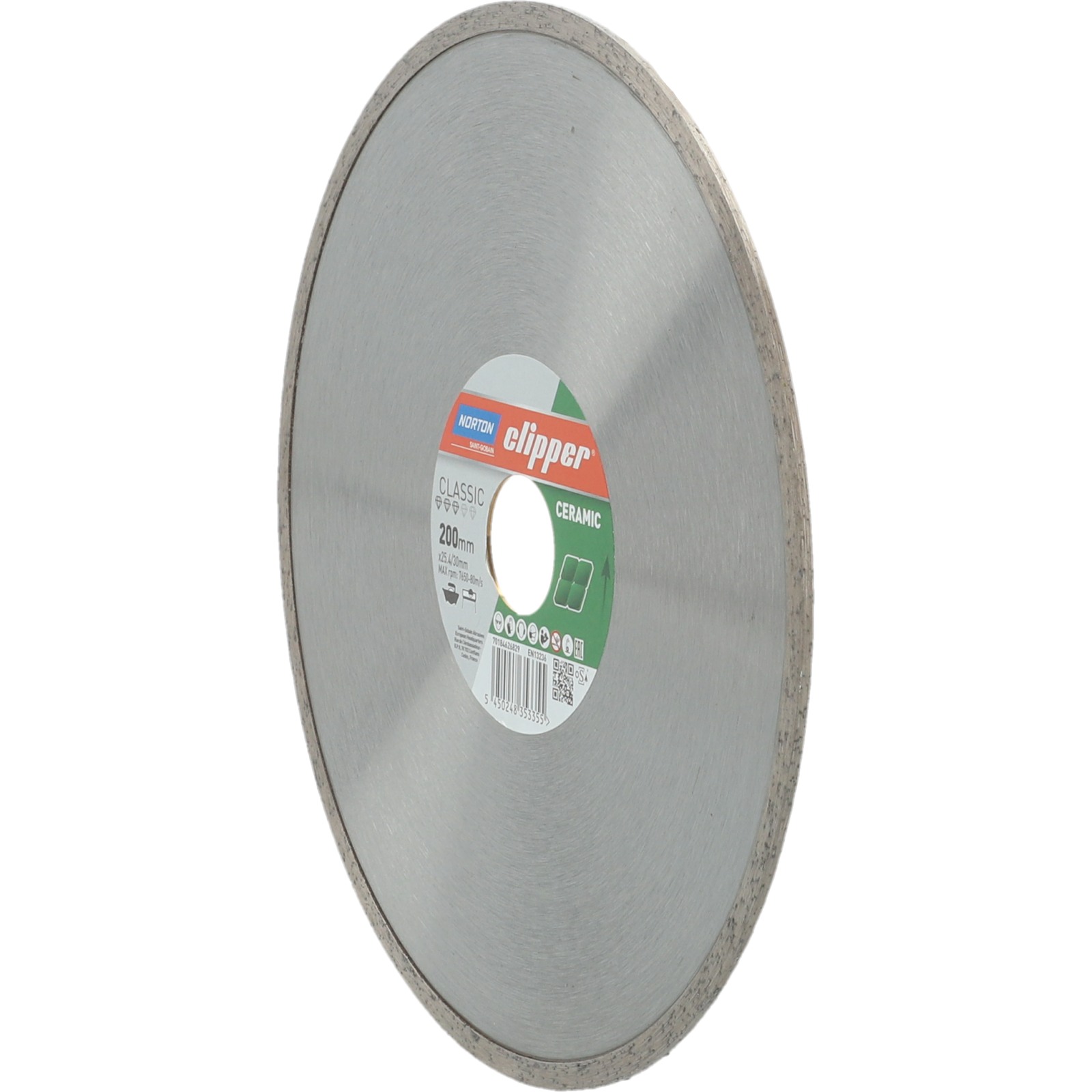 Disque diamant NORTON CLASSIC CERAM Ø 200 mm Alésage 25.4/ 22.23 mm- 70184626829
