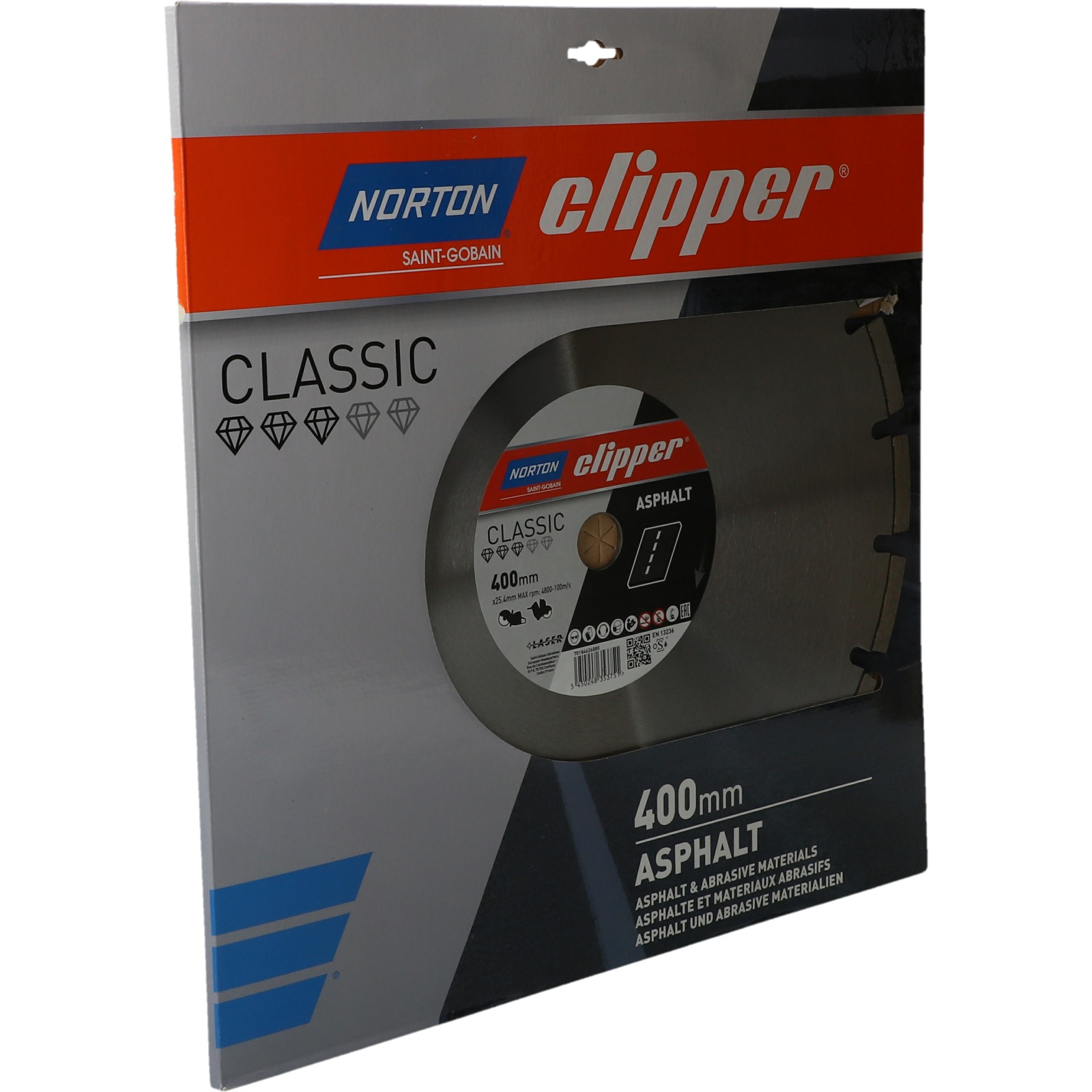 Disque diamant NORTON Classic Asphalt Ø 400 mm Alésage 25.4 - 70184626880