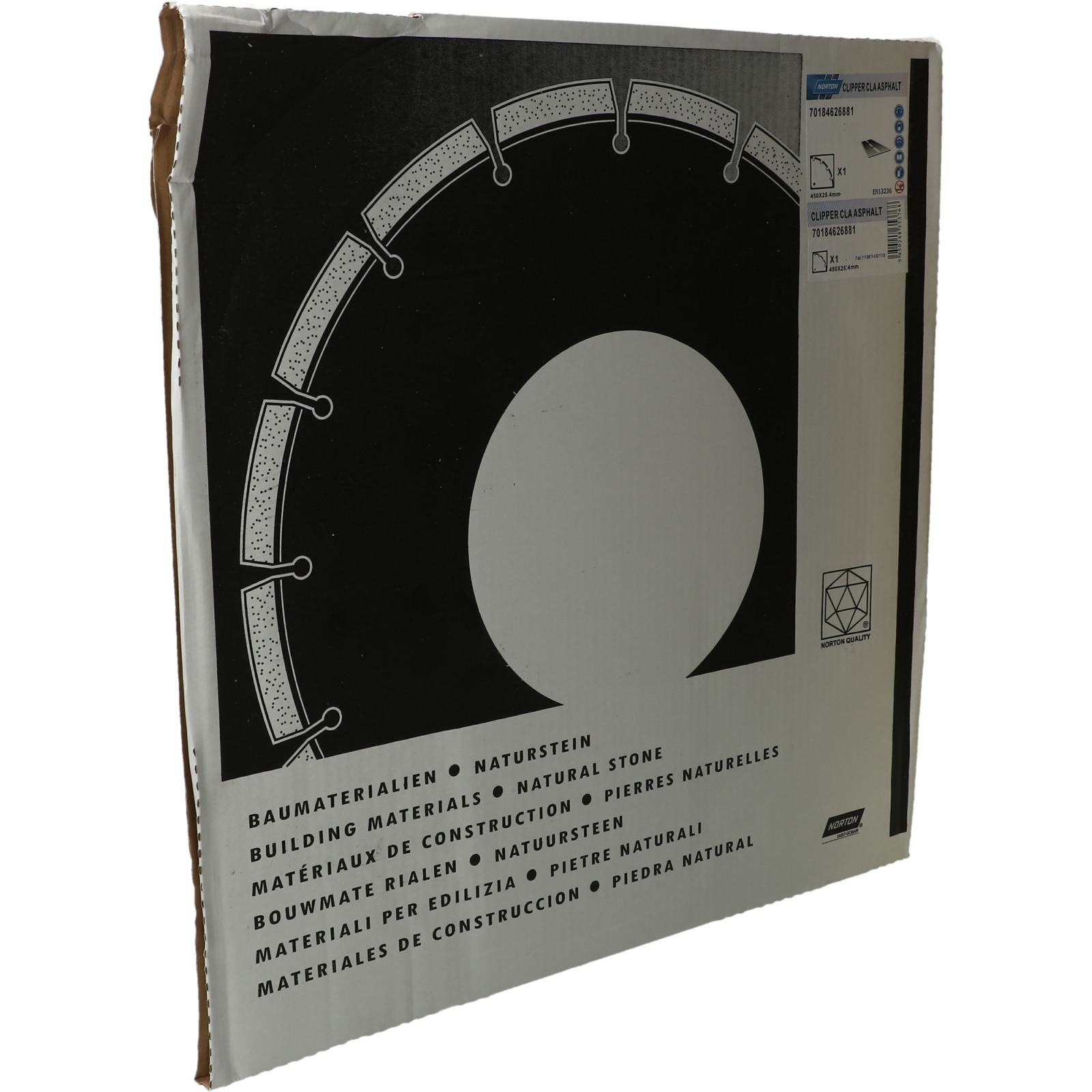Disque diamant NORTON Classic Asphalt Ø 450 mm Alésage 25.4 - 70184626881