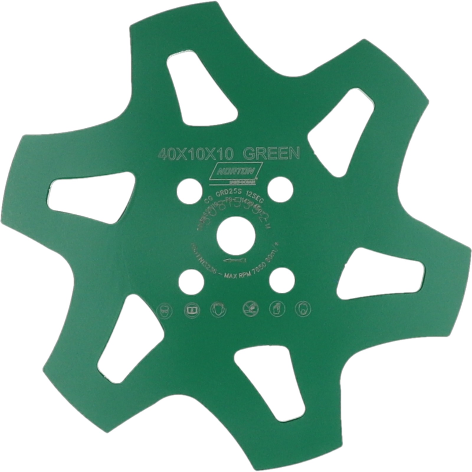 Anneaux plateau surfaçage 250 mm liant moyen vert NORTON - 70184627119