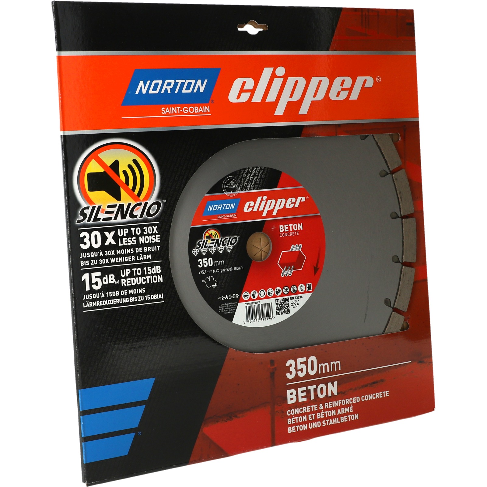 Disque diamant 350x25,4 mm NORTON - EXTREME BETON SILENCIO NORTON - 70184628997