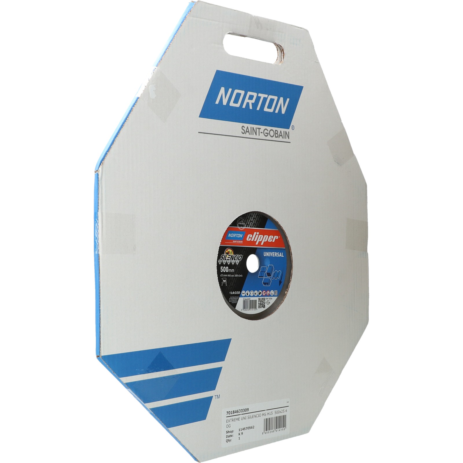 Disque diamant NORTON Silencio Ø 500mm Alésage 25.4 mm- 70184630309