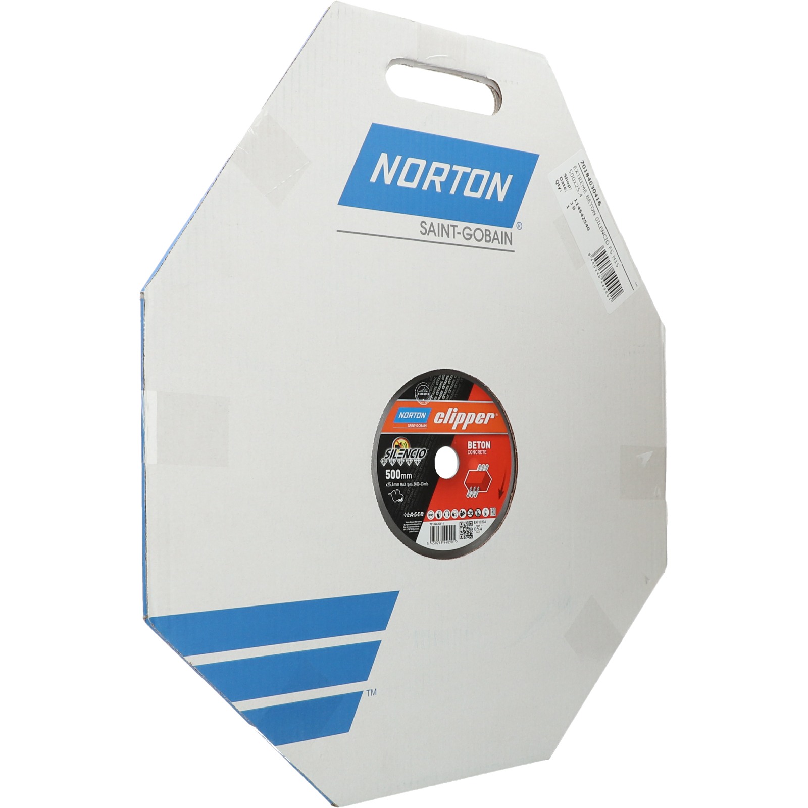 Disque diamant 500x25,4 mm NORTON - EXTREME BETON SILENCIO NORTON - 70184630416