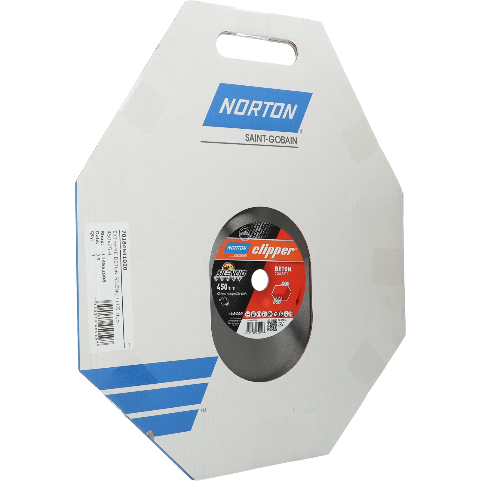 Disque diamant Extreme Beton Silencio 450x25,4mm NORTON - 70184631020