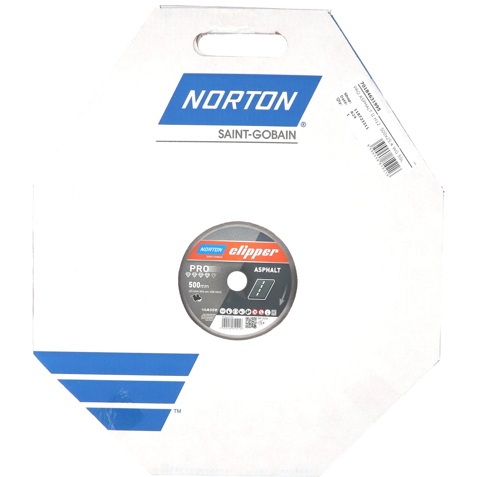 Disque diamant PRO ASPHALT II 500x25,4 mm NORTON - 70184631995