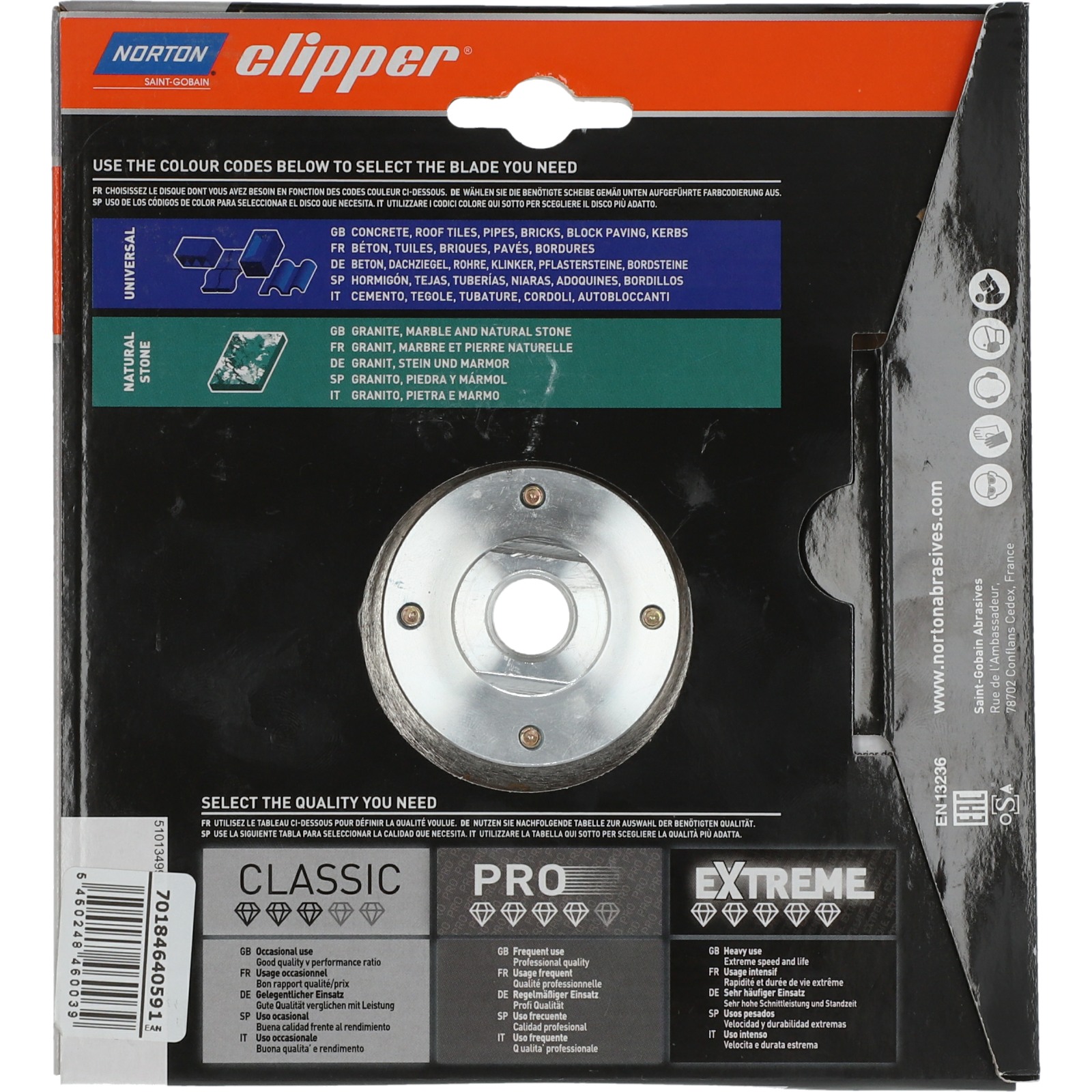 Disque diamant NORTON PRO SURF Ø 125 mm Alésage M14- 70184640591
