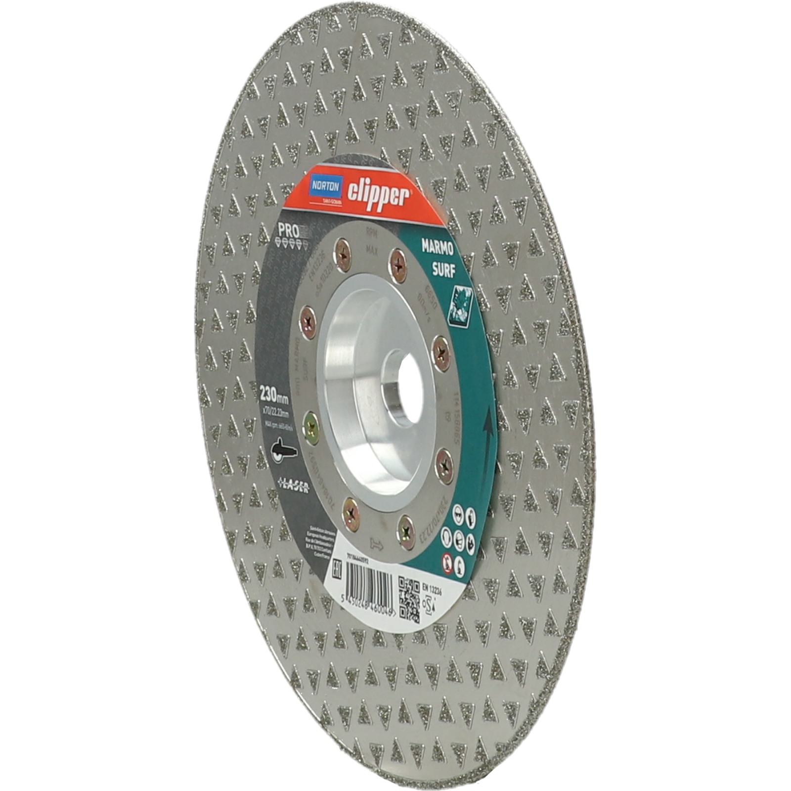 Disque diamant NORTON PRO SURF Diam. 230 mm Alésage 70/22.23 + Flasque - 70184640592