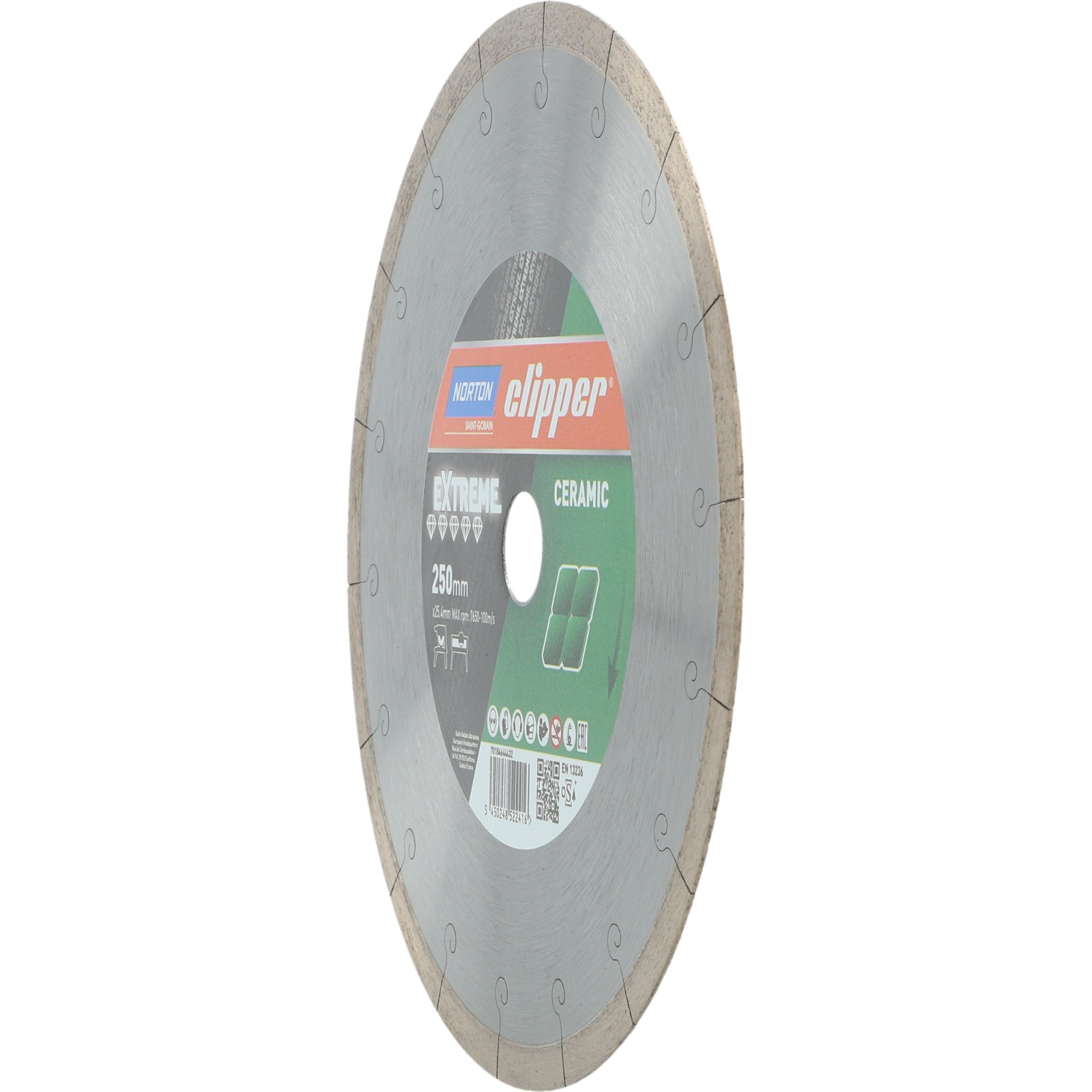 Disque diamant NORTON Ceram XJ Ø 250 mm Alésage 25.4 - 70184644432