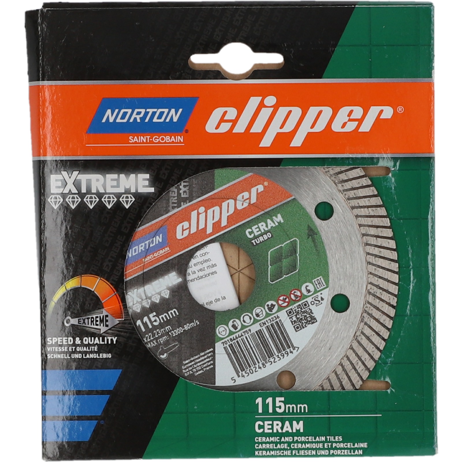 Disque diamant NORTON Super Grés XT Evo Diam. 115 mm Alésage 22.23 - 70184644759