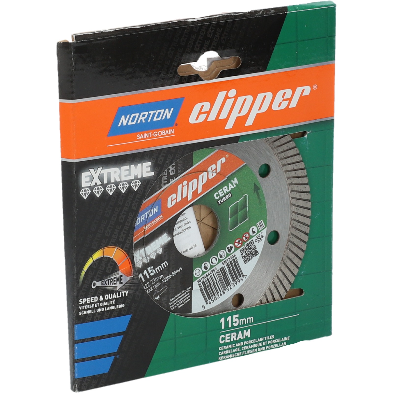 Disque diamant NORTON Super Grés XT Evo Diam. 115 mm Alésage 22.23 - 70184644759