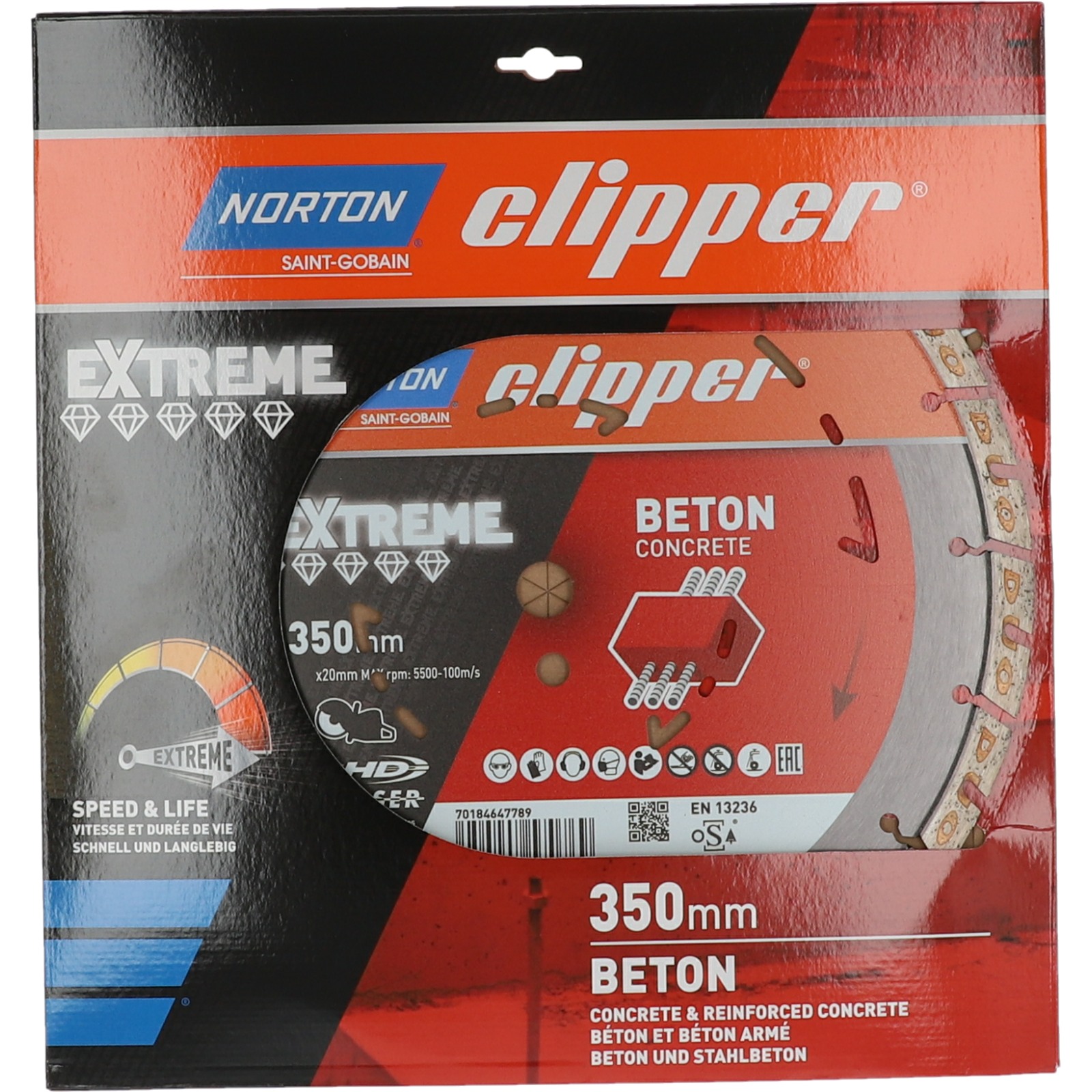 Disque diamant NORTON Duo Extreme+ Ø 350mm Alésage 20 mm- 70184647789