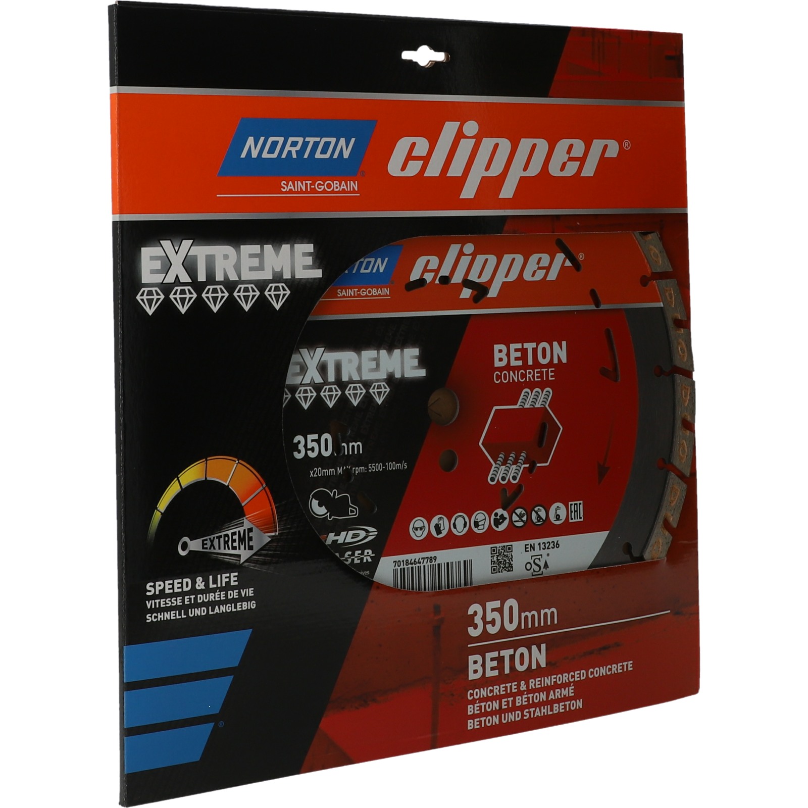 Disque diamant NORTON Duo Extreme+ Ø 350mm Alésage 20 mm- 70184647789