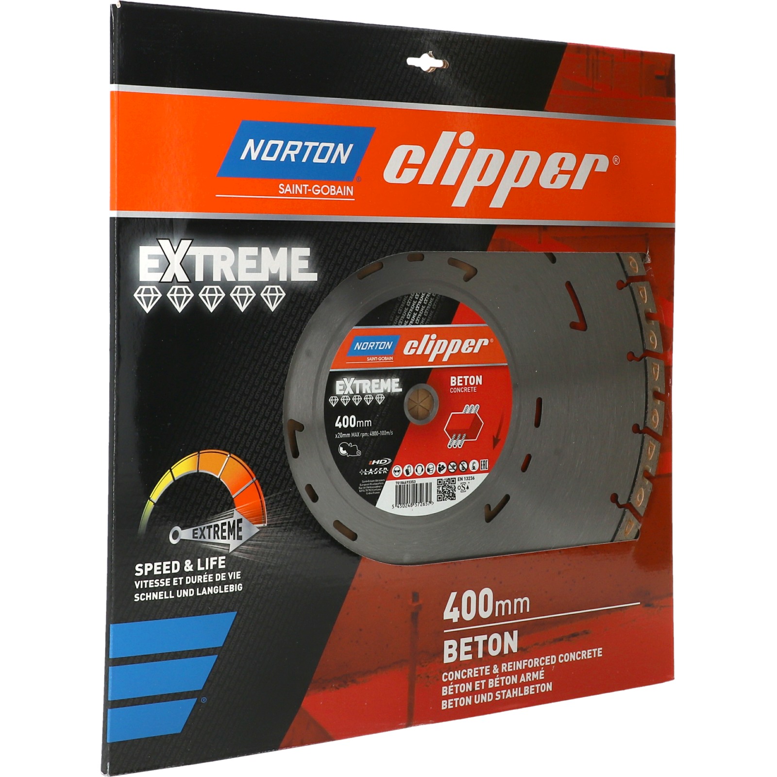 Disque diamant NORTON Duo Extreme+ Ø 400mm Alésage 20 mm- 70184693353
